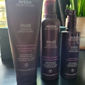 NWOT Aveda Invati Shampoo Conditioner Revitalizer Set